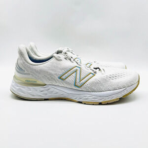New Balance Fresh Foam 880v11 Womens 10.5 White Gray Running Shoes Sneakers